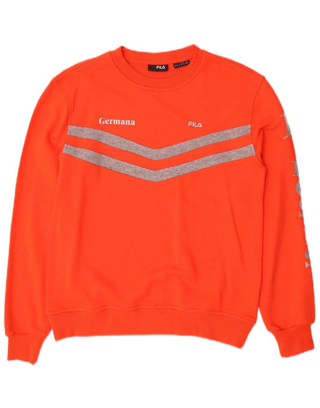 Ανδρικό γραφικό φούτερ FILA Jumper XS Orange Colourblock Cotton