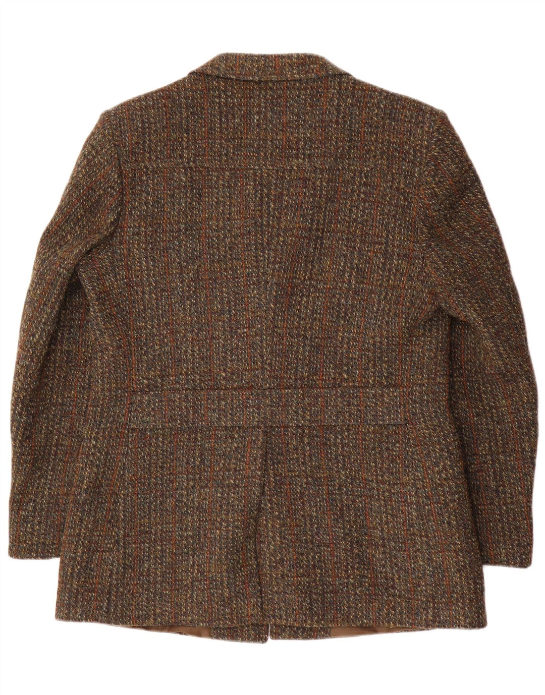 Harris Tweed Ανδρικό τζάκετ 3 κουμπιών σακάκι IT 41 Μεγάλο καφέ μαλλί