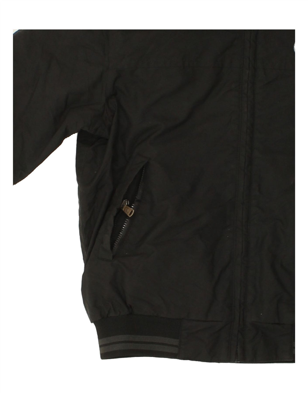 NORTH SAILS Boys Hooded Bomber Jacket 7-8 Years Black Polyester Vintage North Sails and Second-Hand North Sails from Messina Hembry 