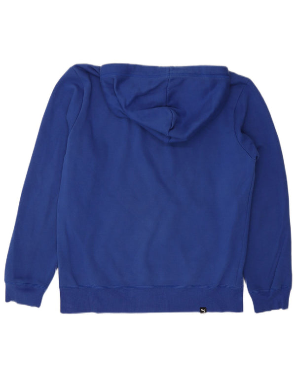 Ανδρικό γραφικό κουκούλα PUMA Μικρό μπλε βαμβακερό