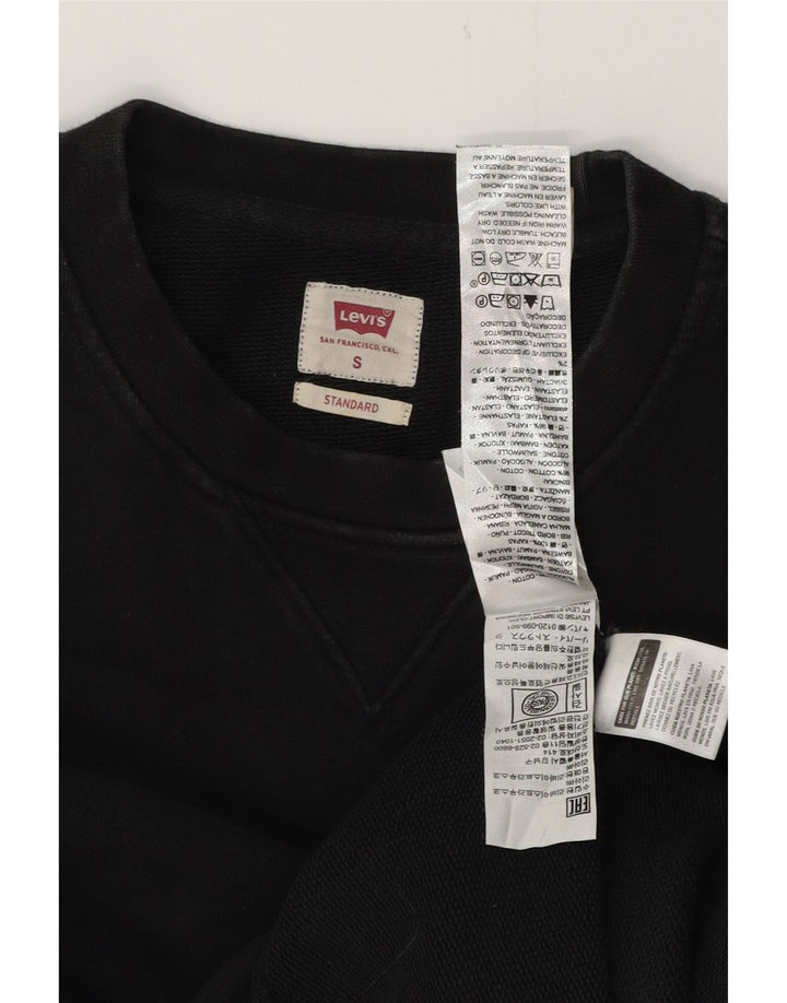 LEVI'S Mens Standard Sweatshirt Jumper Small Black Cotton