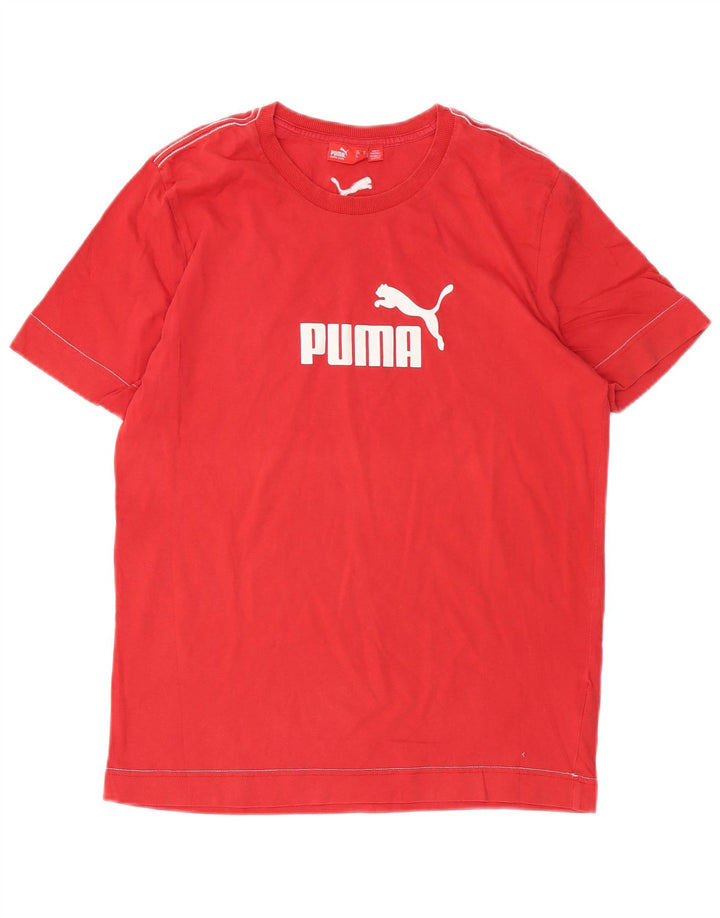 Ανδρικό γραφικό T-Shirt PUMA Top Μεσαίο κόκκινο βαμβακερό