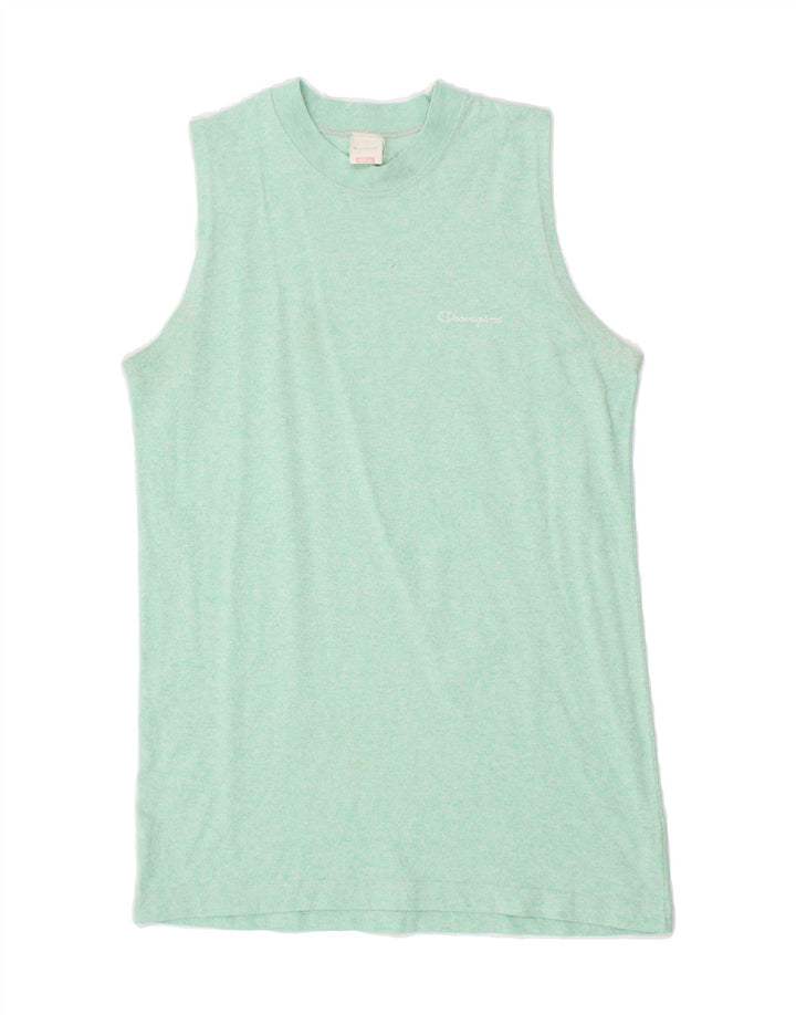 CHAMPION Mens Vest Top Medium Green Flecked Vintage Champion and Second-Hand Champion from Messina Hembry 