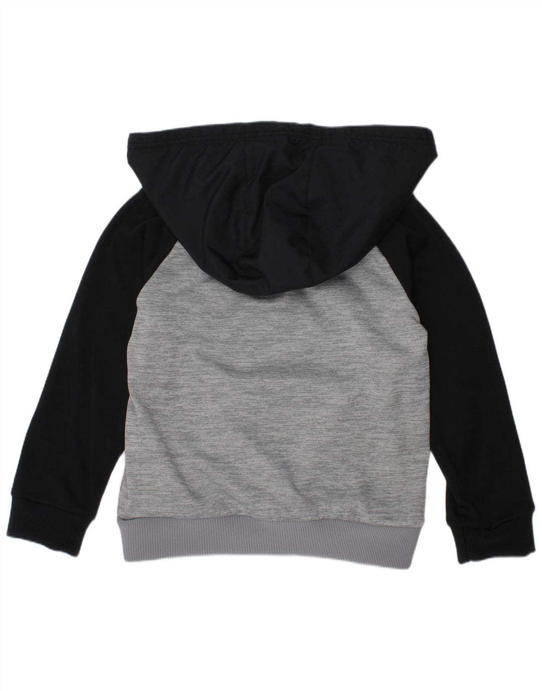 UNDER ARMOR Boys Cold Gear Hoodie Jumper 6-7 Years XS Grey Colourblock