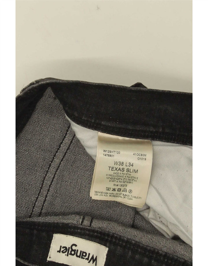 Wrangler Ανδρικό Texas Slim Jeans W38 L34 Γκρι βαμβακερό