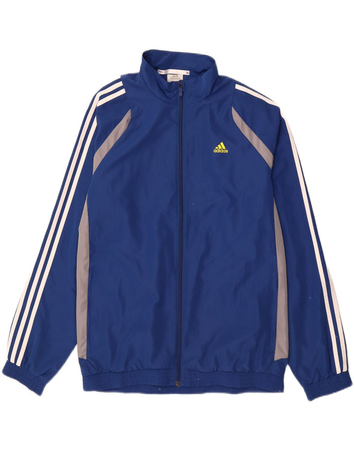 ADIDAS Mens Climalite Tracksuit Top Jacket UK 40/42 Medium Blue Vintage Adidas and Second-Hand Adidas from Messina Hembry 