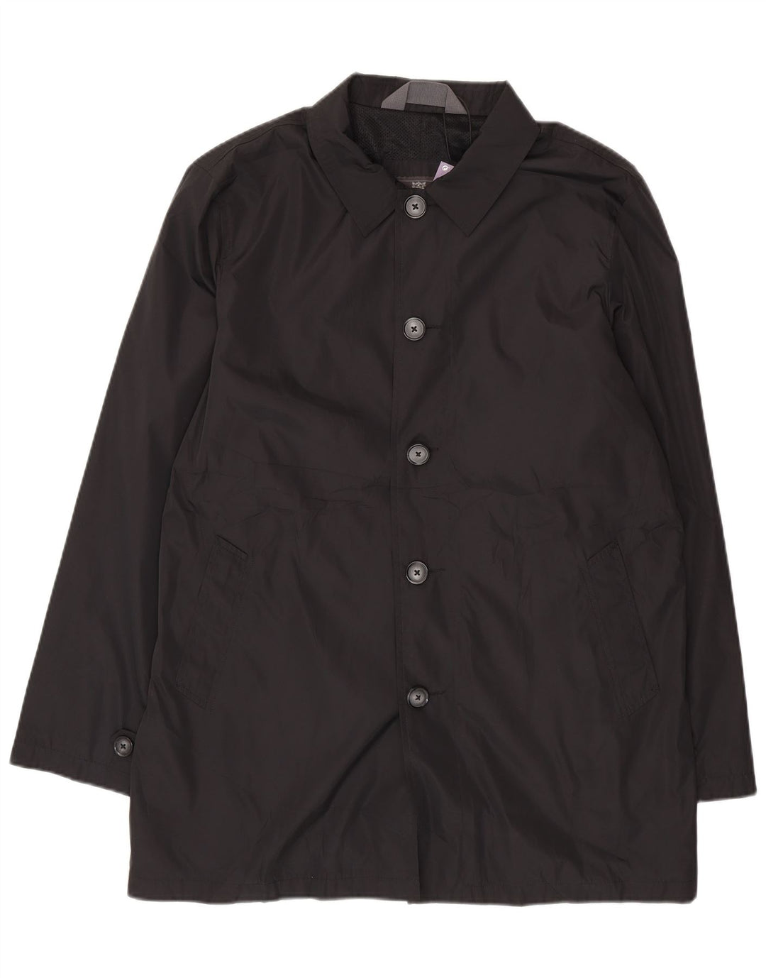 Ανδρικό μπουφάν βροχής Marks & Spencer UK 42 XL Μαύρο Πολυεστέρας