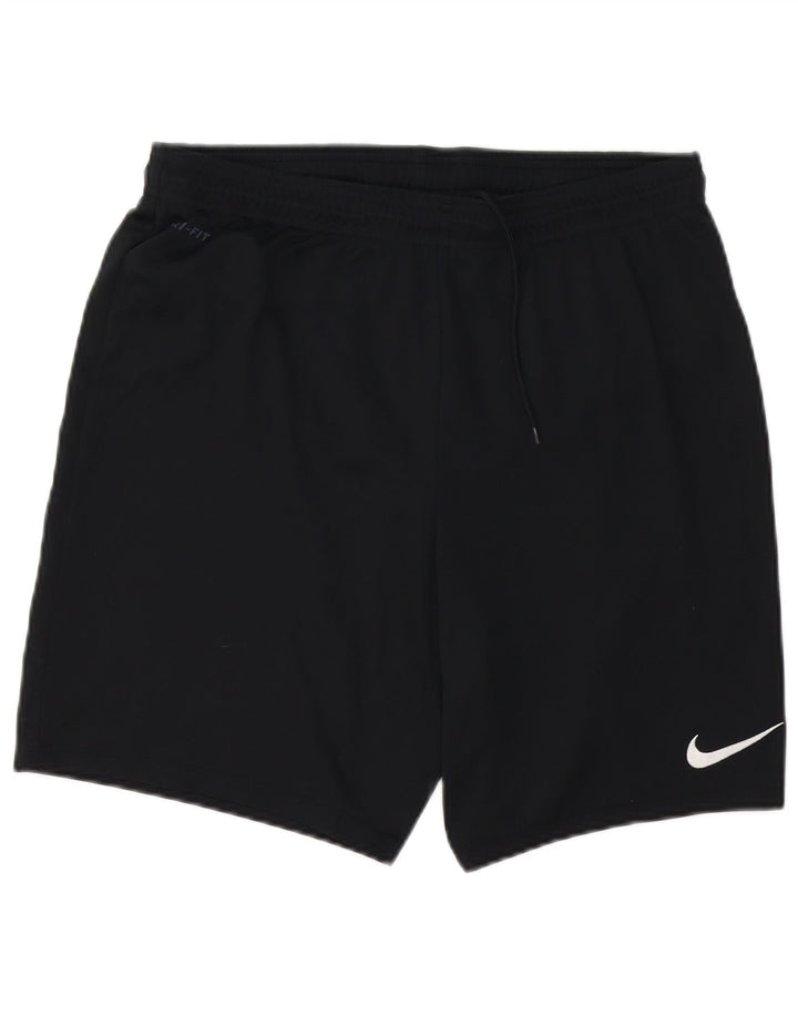 Ανδρικό αθλητικό σορτς Nike Dri Fit, μεγάλο μαύρο πολυεστέρα