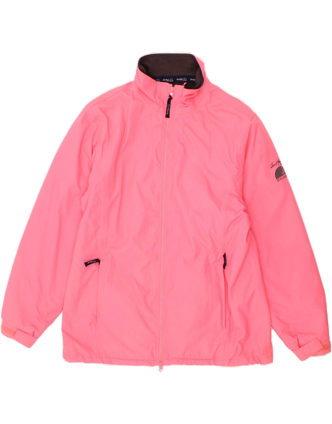 JACK MURPHY Womens Windbreaker Jacket UK 14 Large Pink Nylon Vintage Jack Murphy and Second-Hand Jack Murphy from Messina Hembry 