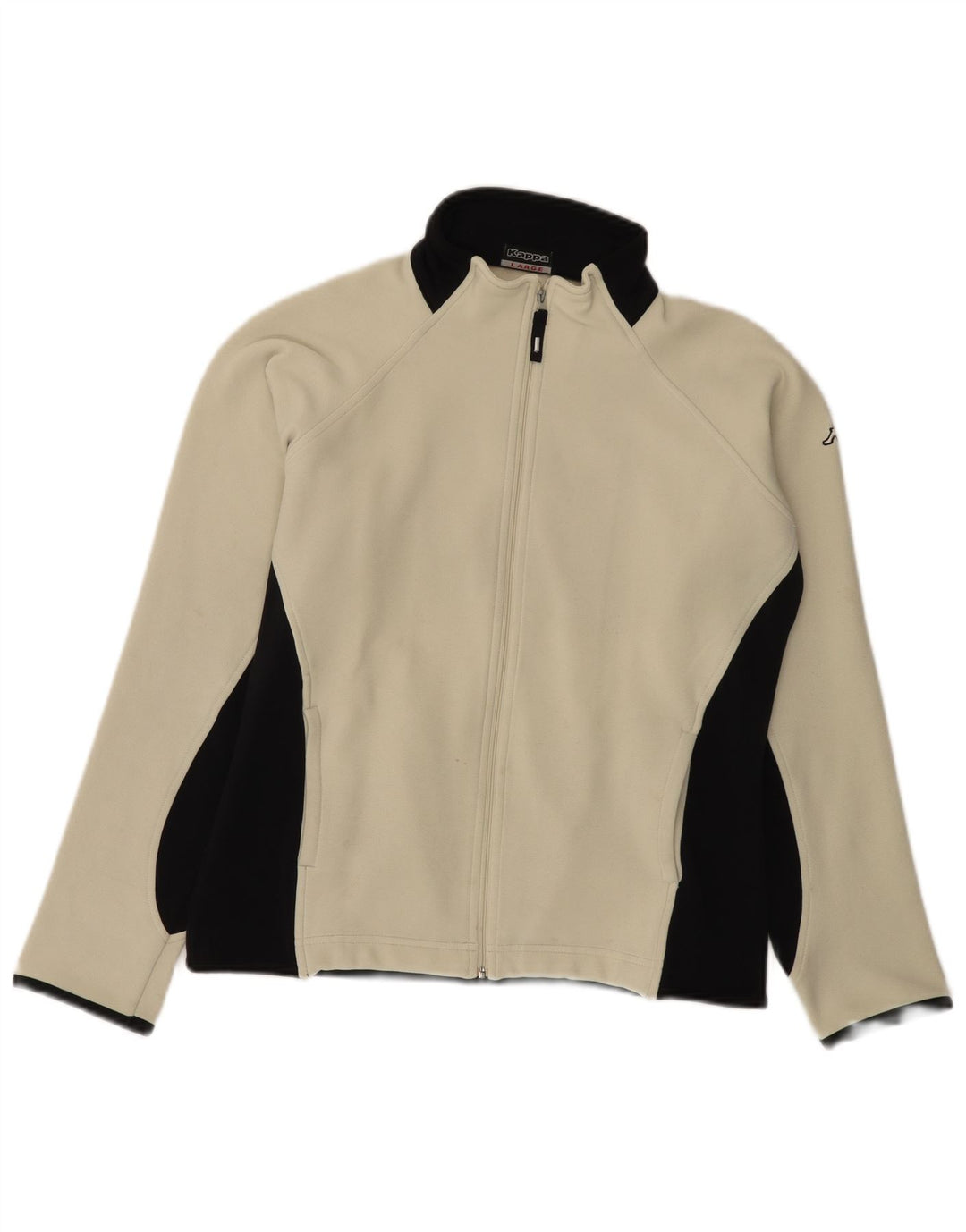 Γυναικεία αθλητική φόρμα Kappa Top Jacket UK 16 Large White Colourblock Polyester