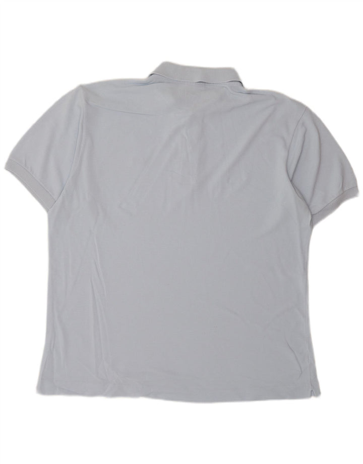 LACOSTE Ανδρικό Πόλο Μπλουζάκι Νούμερο 5 Μεγάλο Μπλε Βαμβακερό