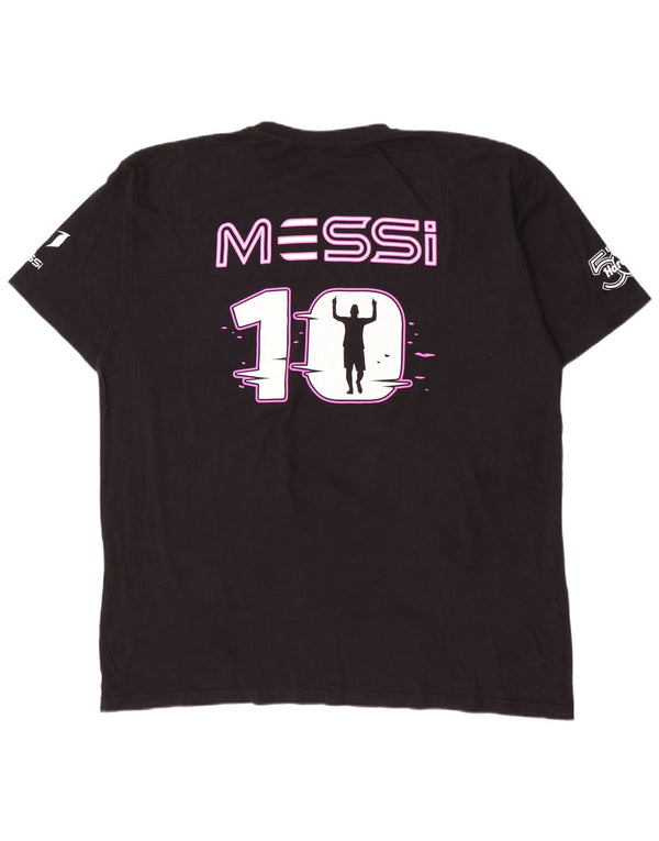 Hard Rock Cafe Ανδρικό T-Shirt MESSI Graphic Top 2XL Μαύρο βαμβακερό