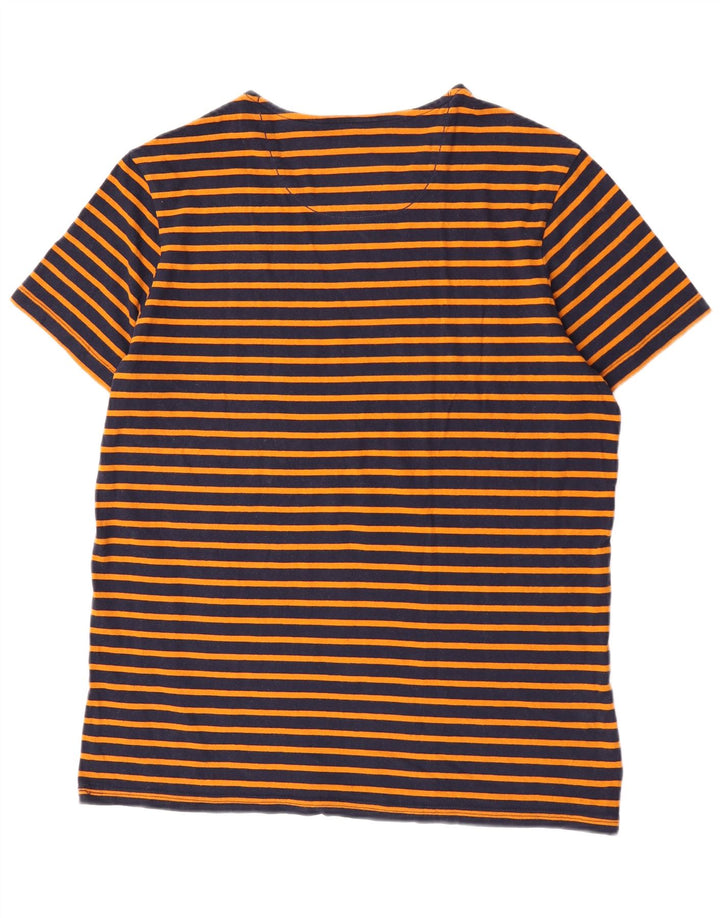Ανδρικό T-Shirt G-Star Top XL Πορτοκαλί ριγέ