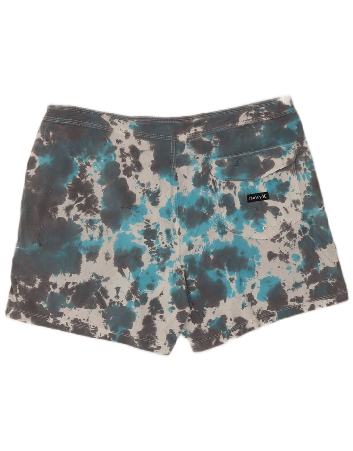 Ανδρικό σορτς κολύμβησης Hurley XL Grey Tie Dye Polyester