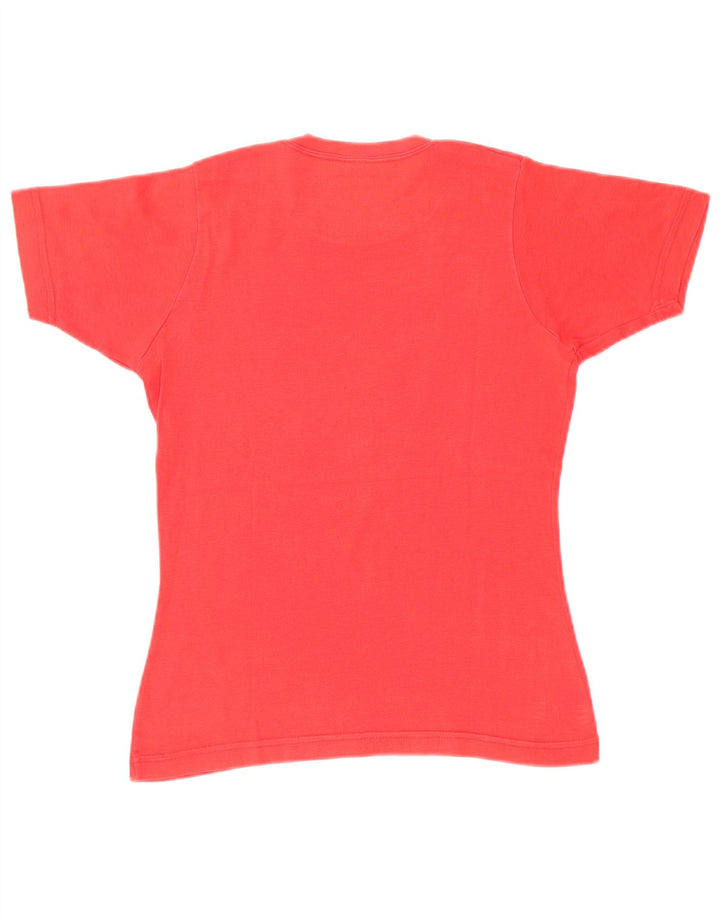 Champion Women T-Shirt Top UK 14 Large Red