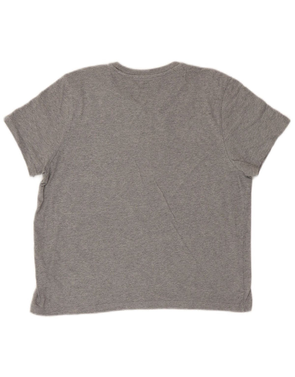Levi's Crop Graphic T-Shirt Top UK 14 Medium Grey