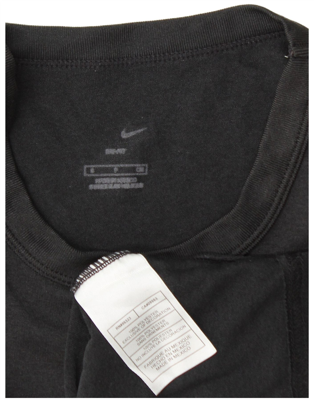 Ανδρικό T-Shirt Nike Dri Fit Top από μεσαίο μαύρο πολυεστέρα