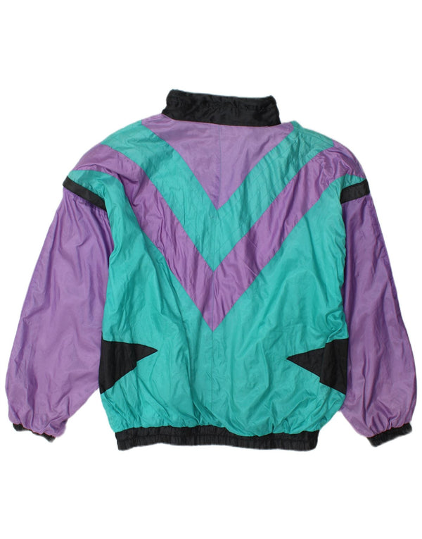 Ανδρική φόρμα Vintage Top Jacket Μεγάλο πολύχρωμο Colourblock Πολυαμίδιο