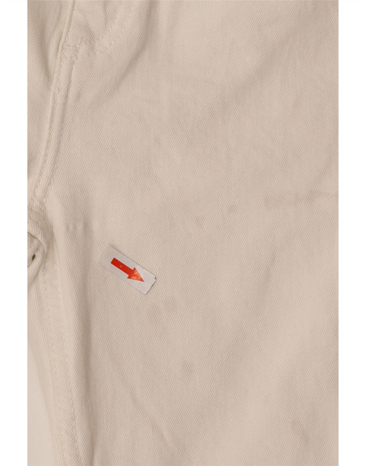 Zara Γυναικείο Ψηλό Μποτάκι Τζιν EU 38 Small W28 L25 Λευκό