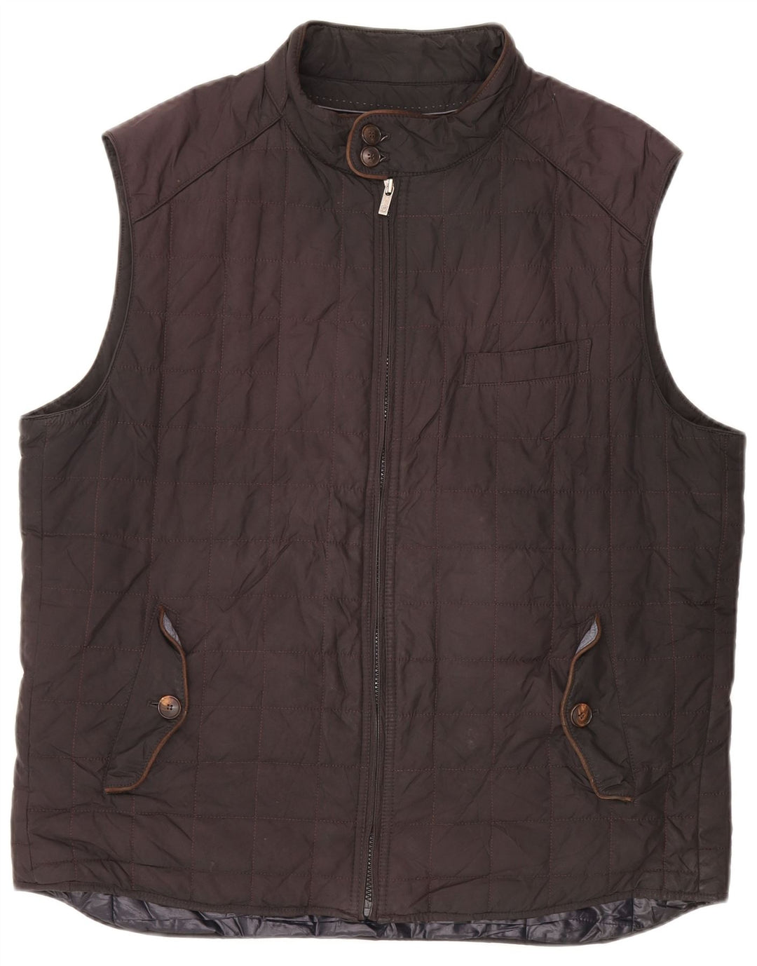 Massimo Dutti Ανδρική επένδυση Gilet UK 44 2XL Μαύρο