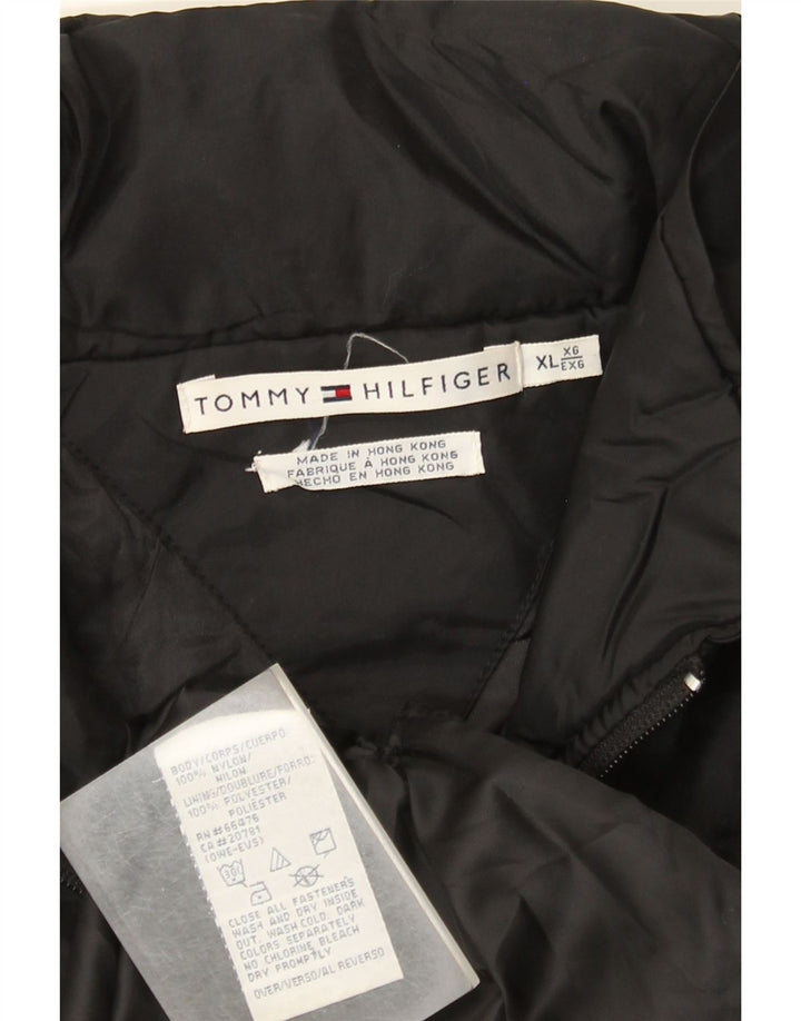 Tommy Hilfiger Γυναικείο Αντιανεμικό Μπουφάν UK 18 XL Μαύρο νάιλον