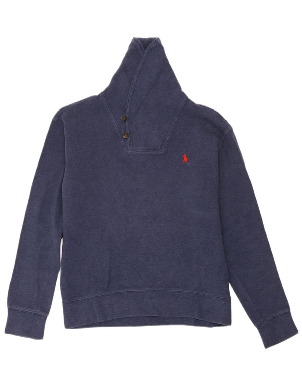 Polo Ralph Lauren Ανδρικό φούτερ Jumper Small Navy Blue από βαμβακερό