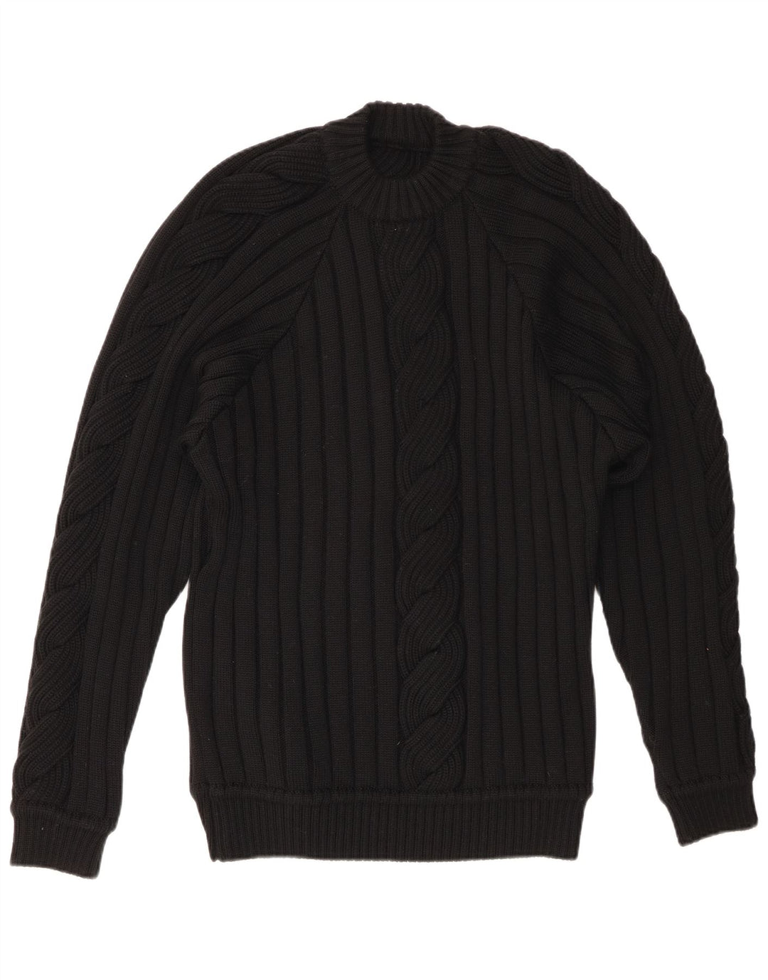 Γυναικείο πουλόβερ με λαιμόκοψη VINTAGE UK 20 2XL Μαύρο