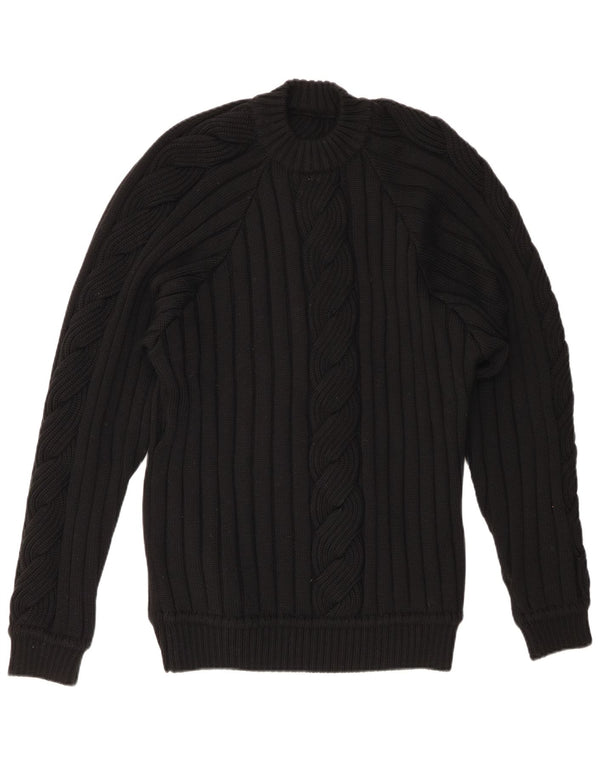 Γυναικείο πουλόβερ με λαιμόκοψη VINTAGE UK 20 2XL Μαύρο