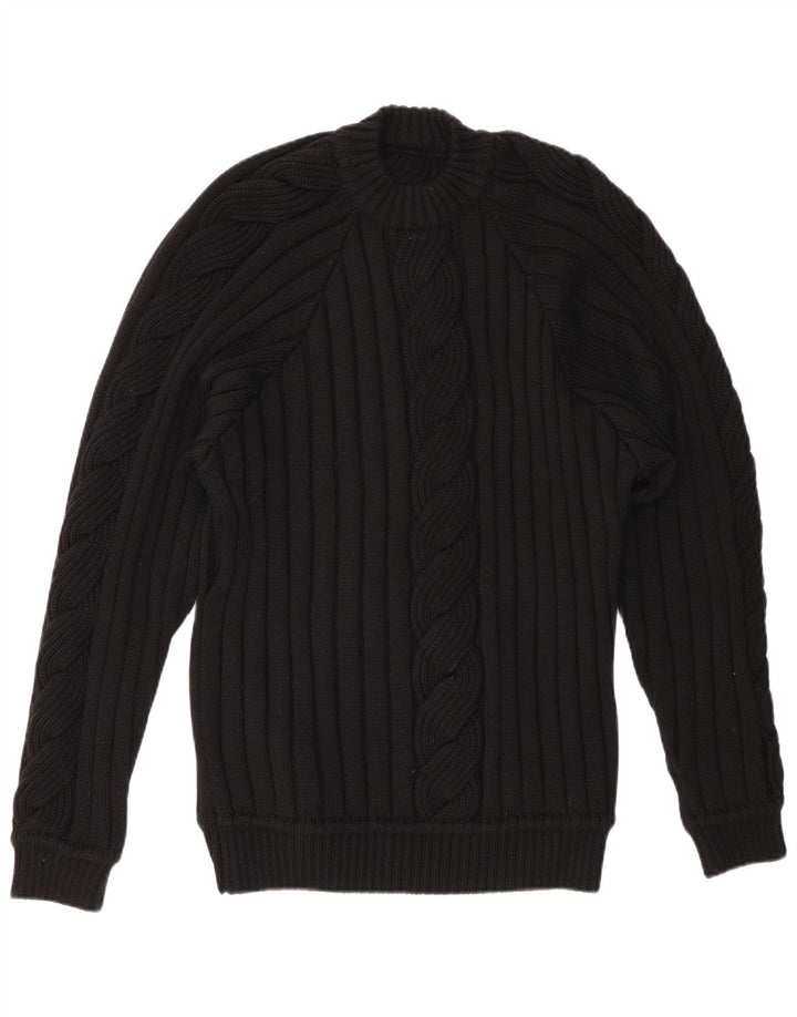 Γυναικείο πουλόβερ με λαιμόκοψη VINTAGE UK 20 2XL Μαύρο