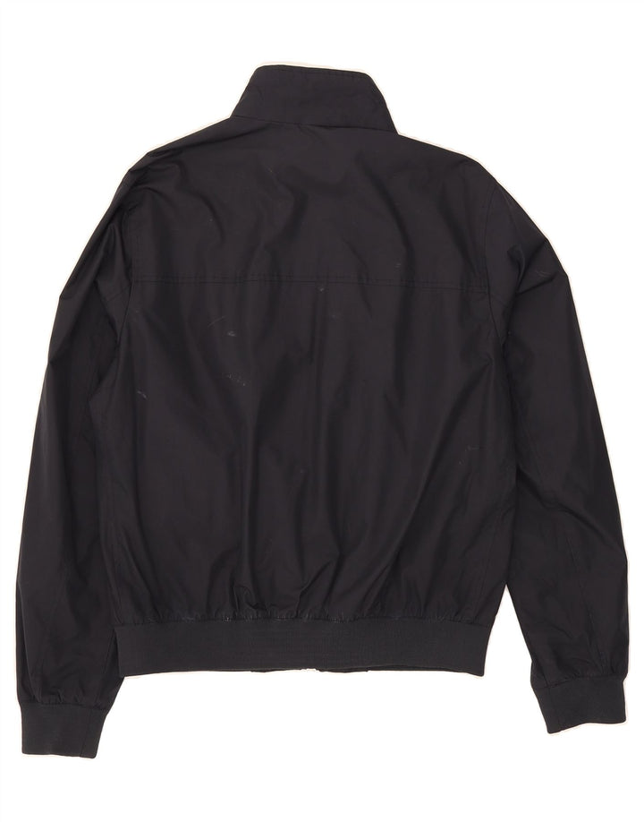 MARINA YACHTING Mens Bomber Jacket IT 50 Large Navy Blue Polyester Vintage Marina Yachting and Second-Hand Marina Yachting from Messina Hembry 