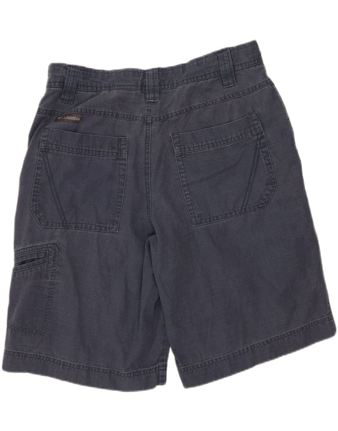 COLUMBIA Mens Cargo Shorts W34 Large Navy Blue Cotton