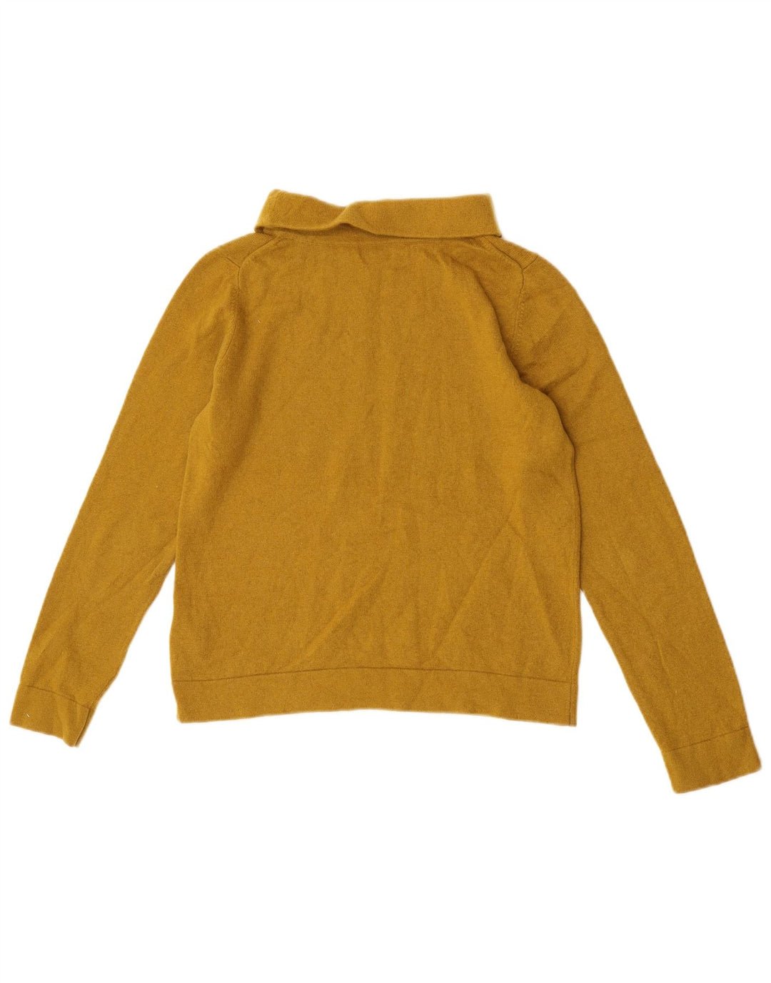 Γυναικείο πουλόβερ Hobbs Crop Roll Neck Jumper UK 14 Medium Yellow Wool
