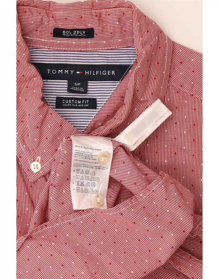 Ανδρικό πουκάμισο Tommy Hilfiger Custom Fit, Βαμβακερό με κόκκινα στίγματα