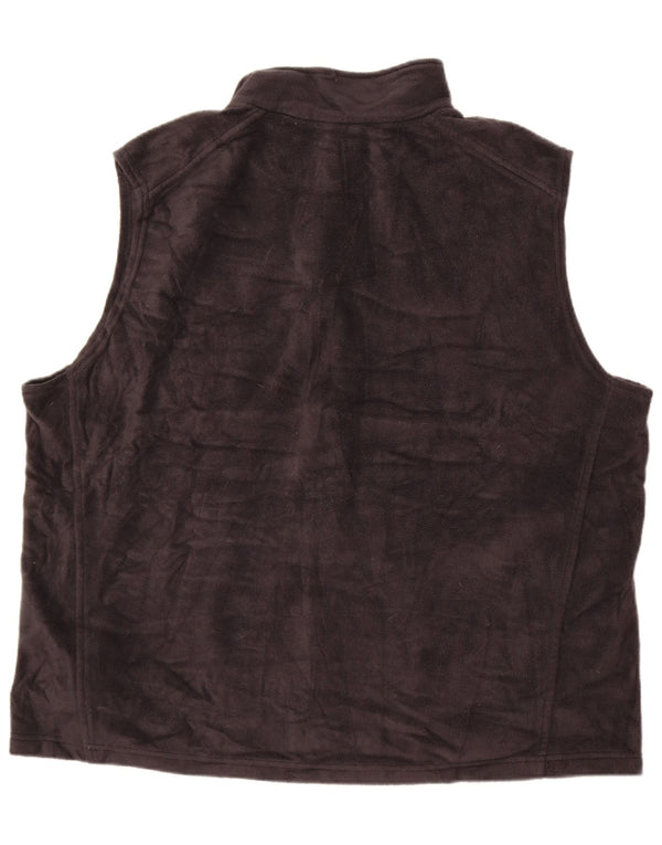 Columbia Mens Fleece Gilet UK 46 3XL Μαύρος Πολυεστέρας