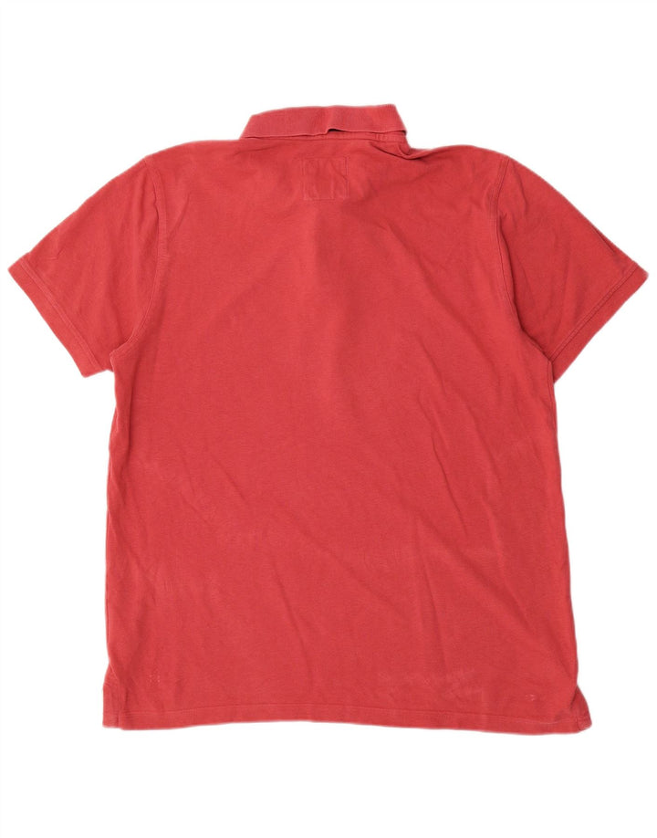 Crew Clothing Ανδρικό πουκάμισο πόλο μεγάλο κόκκινο βαμβακερό