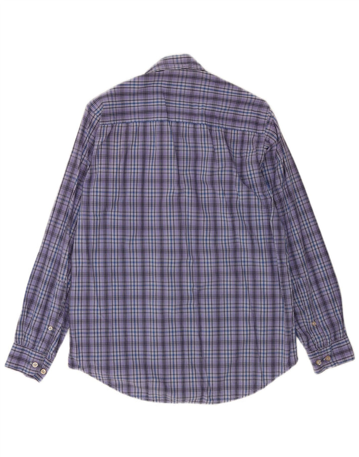 Ανδρικό πουκάμισο Marlboro Classics Small Blue Check Cotton