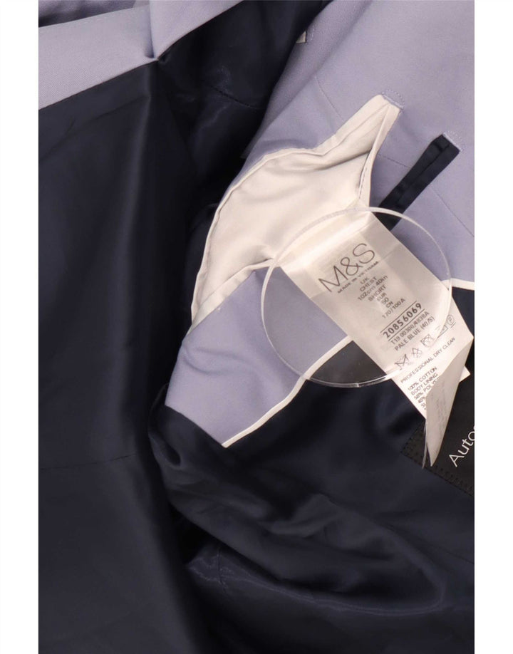 Marks & Spencer Ανδρικό αυτόγραφο μπουφάν 2 κουμπιών Blazer UK 40 Medium Blue