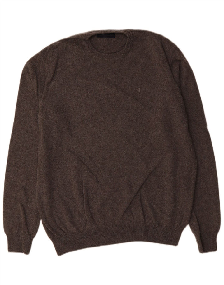 Ανδρικό πουλόβερ Trussardi Crew Neck Jumper XL Γκρι μαλλί
