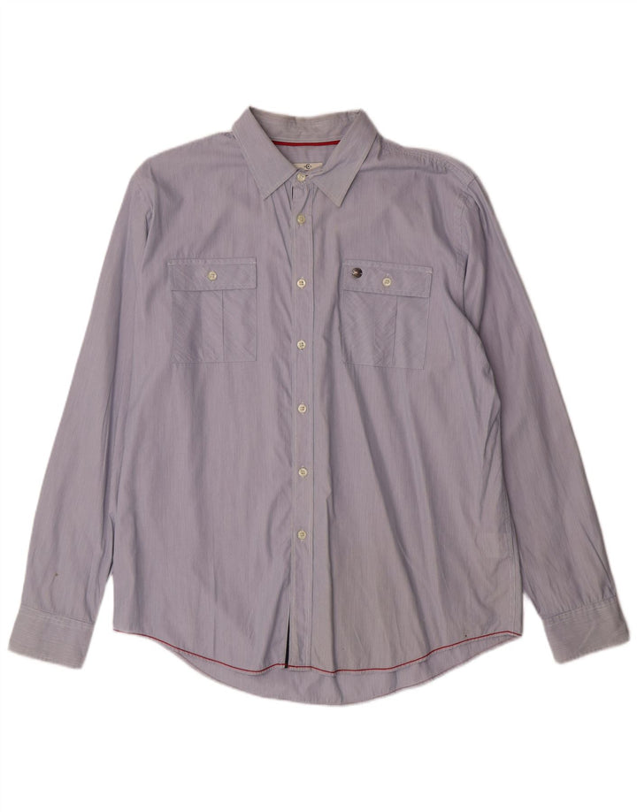 Ανδρικό πουκάμισο Cerruti 1881 XL Μπλε βαμβακερό ρίγες