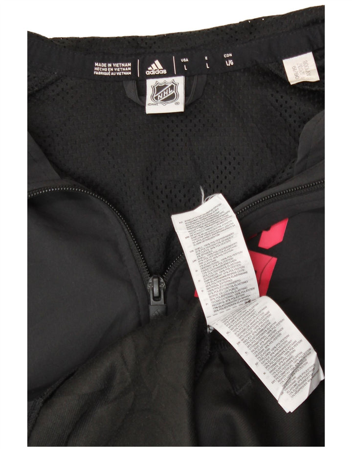 Γραφική αθλητική φόρμα ADIDAS Mens Ottawa Senators Top Jacket Large Black