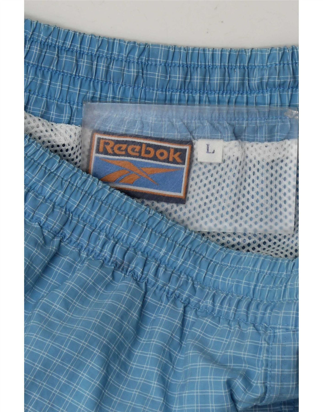 Ανδρικό αθλητικό σορτς Reebok μεγάλο μπλε τσεκ