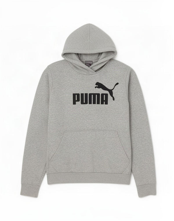 Puma Womens Graphic Hoodie Jumper UK 10 Small Grey