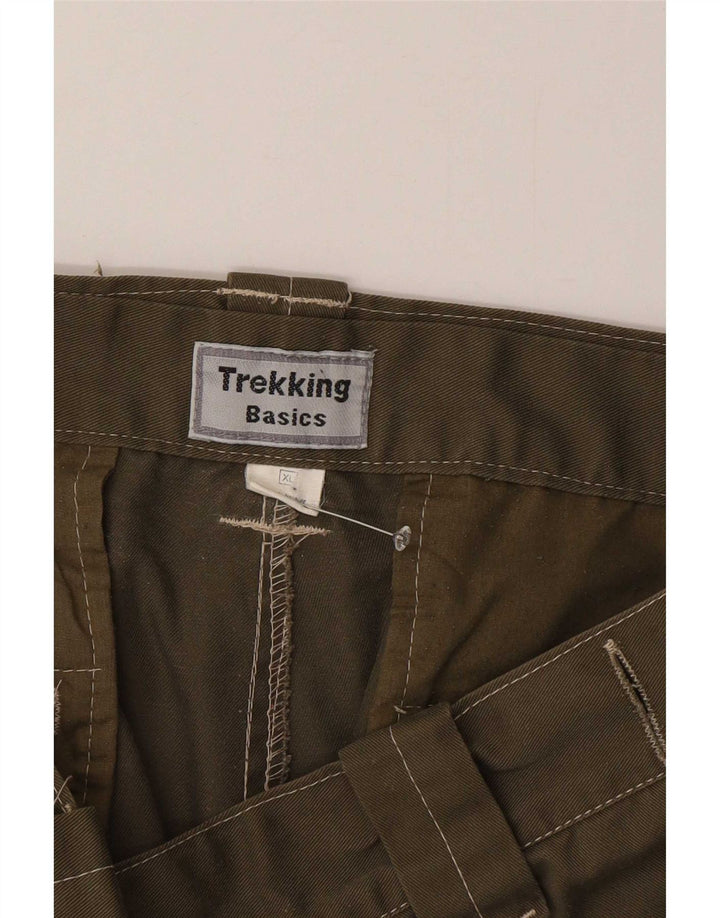 Basics Ανδρικό σορτς Cargo XL W38 Khaki Polyester