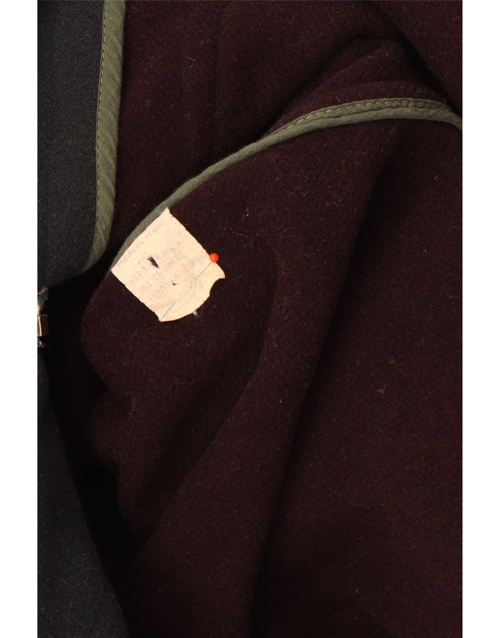 P&P People Ανδρικό παλτό Duffle με κουκούλα UK 38 Μεσαίο πράσινο μαλλί