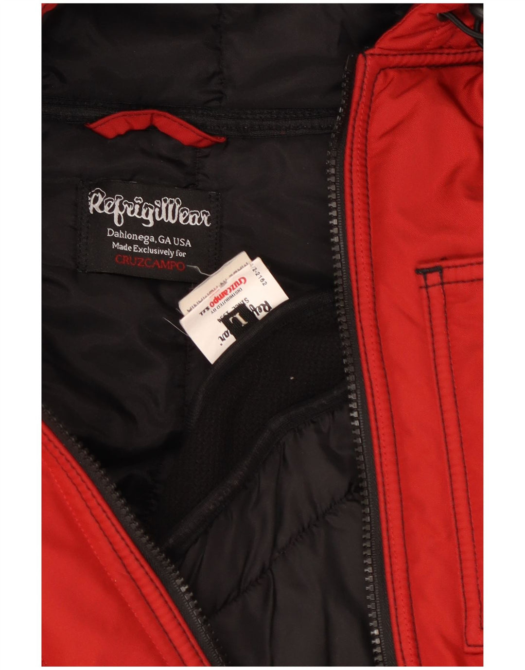 Refrigiwear Γυναικείο μπουφάν με κουκούλα UK 16 μεγάλο κόκκινο χρώμα