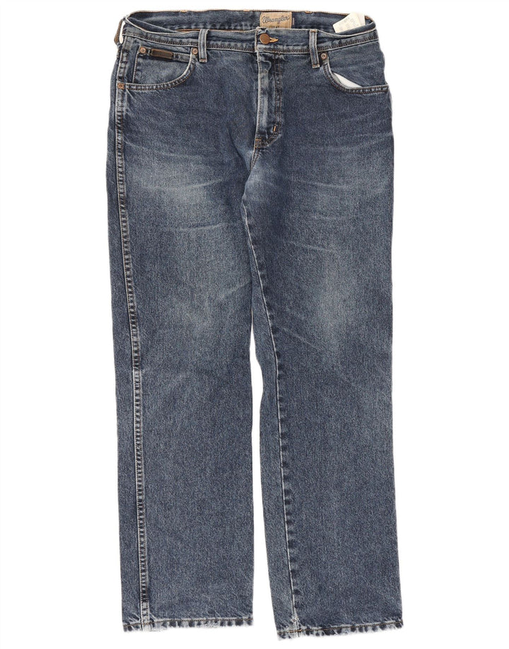 Wrangler Ανδρικό Texas Straight Jeans W34 L30 Μπλε βαμβακερό