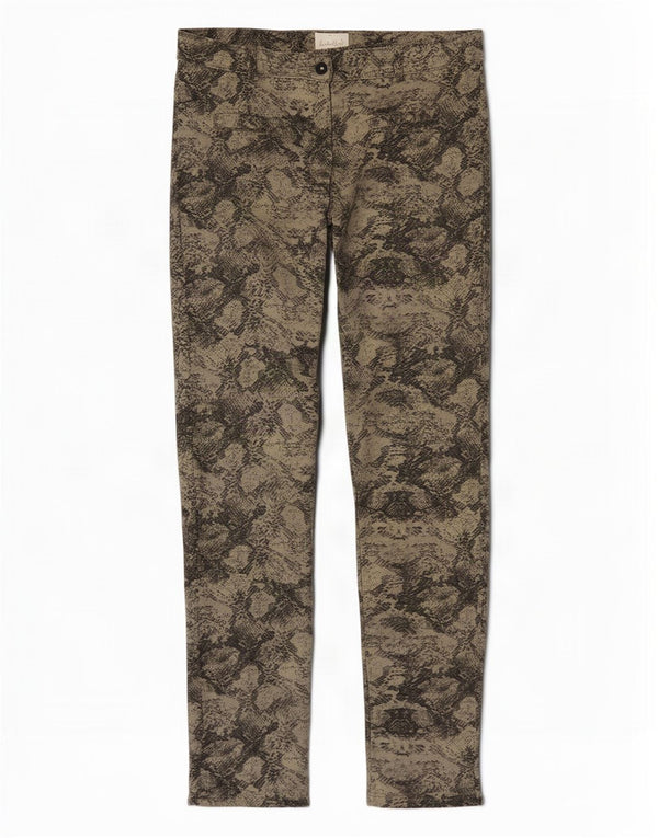 Zara Γυναικείο Trafaluc Παντελόνι Casual Medium W30 L28 Γκρι Animal Print