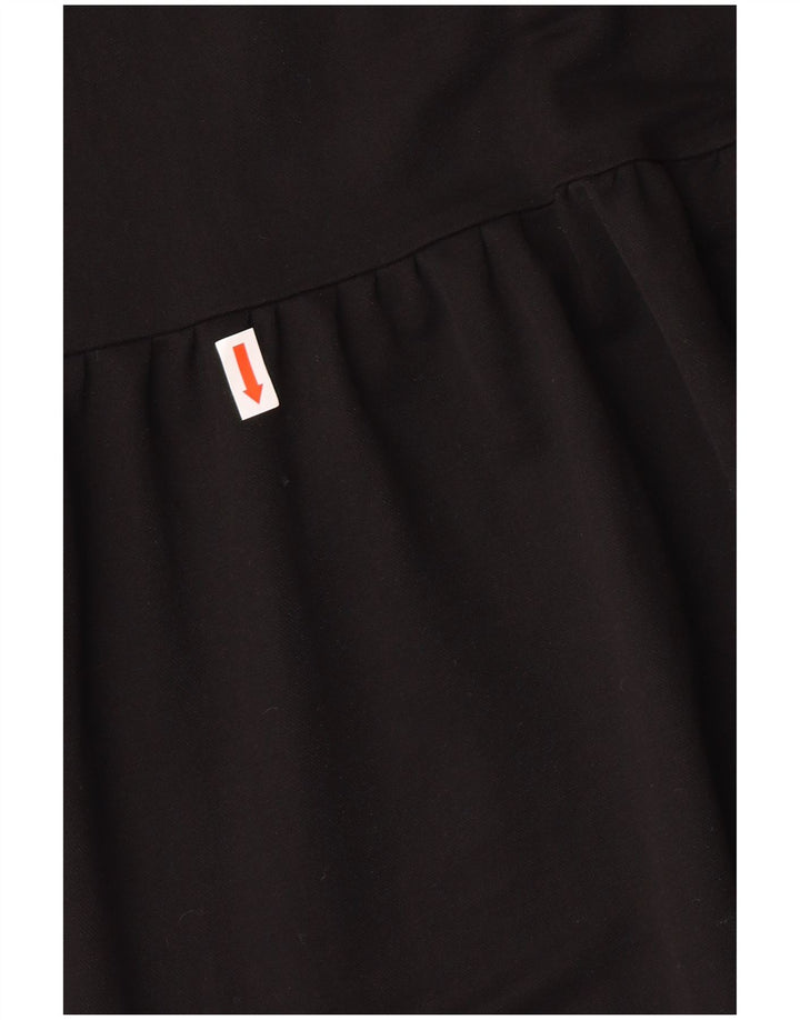 ZARA Γυναικεία Μπλούζα Τοπ UK 16 Large Black Viscose