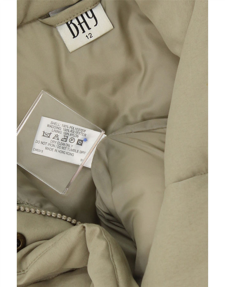 BAY Womens Padded Gilet UK 12 Medium  Beige Polyester Vintage Bay and Second-Hand Bay from Messina Hembry 