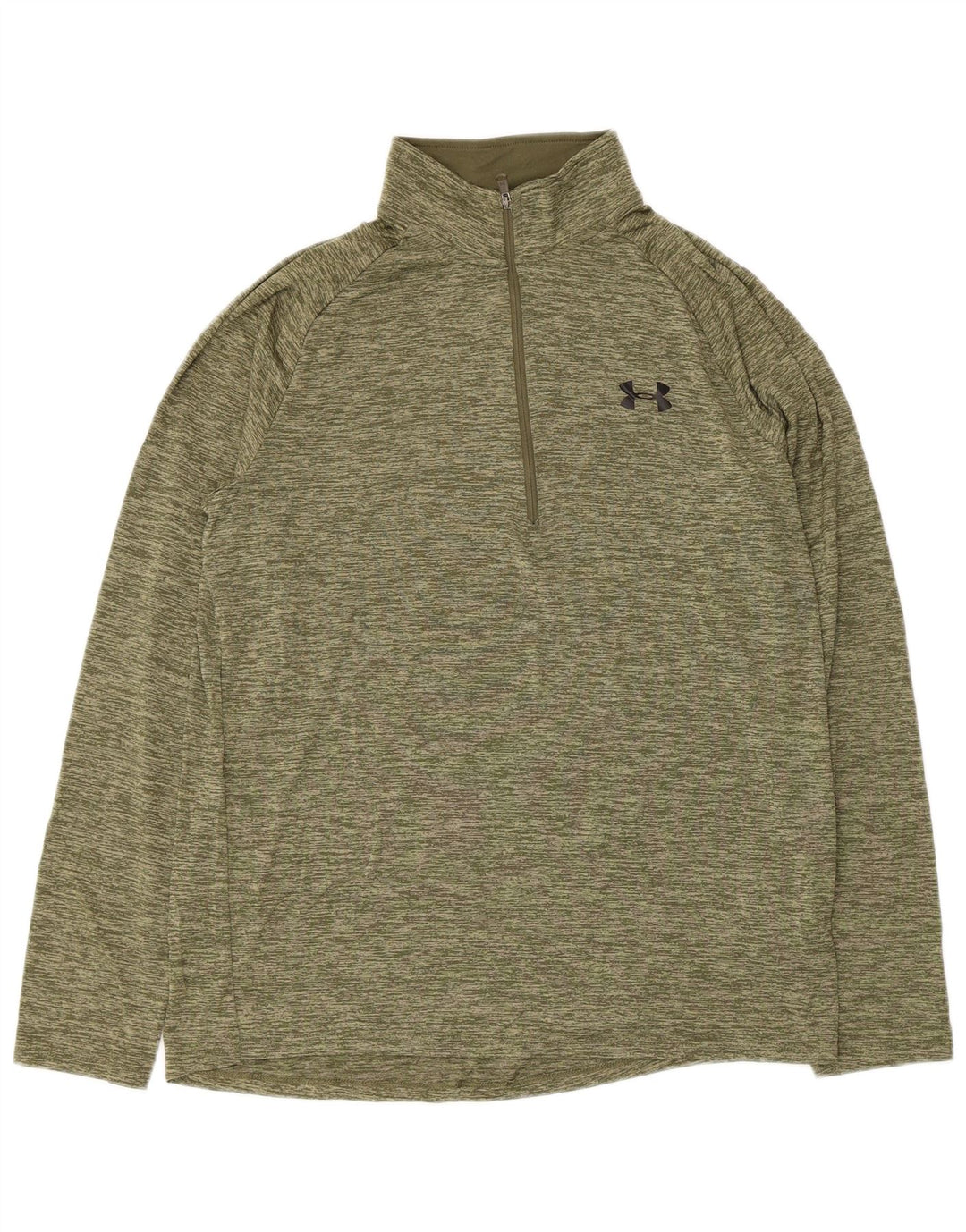 Ανδρική φόρμα πουλόβερ με φερμουάρ Under Armour Top Medium Khaki Flecked
